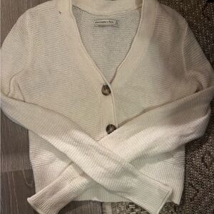 Abercrombie & Fitch Women's Cream Cardigan